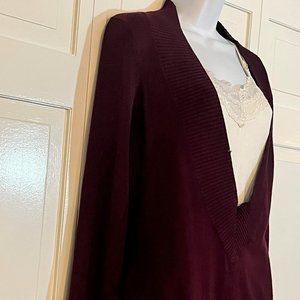 Deep V Burgundy Nine West Sweater